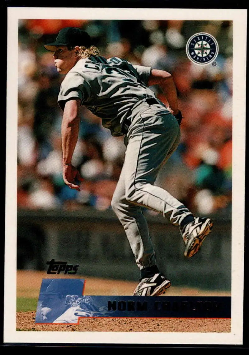 1996 Topps #392 Norm Charlton NM-MT Seattle Mariners Baseball Card - Baseball Card Single