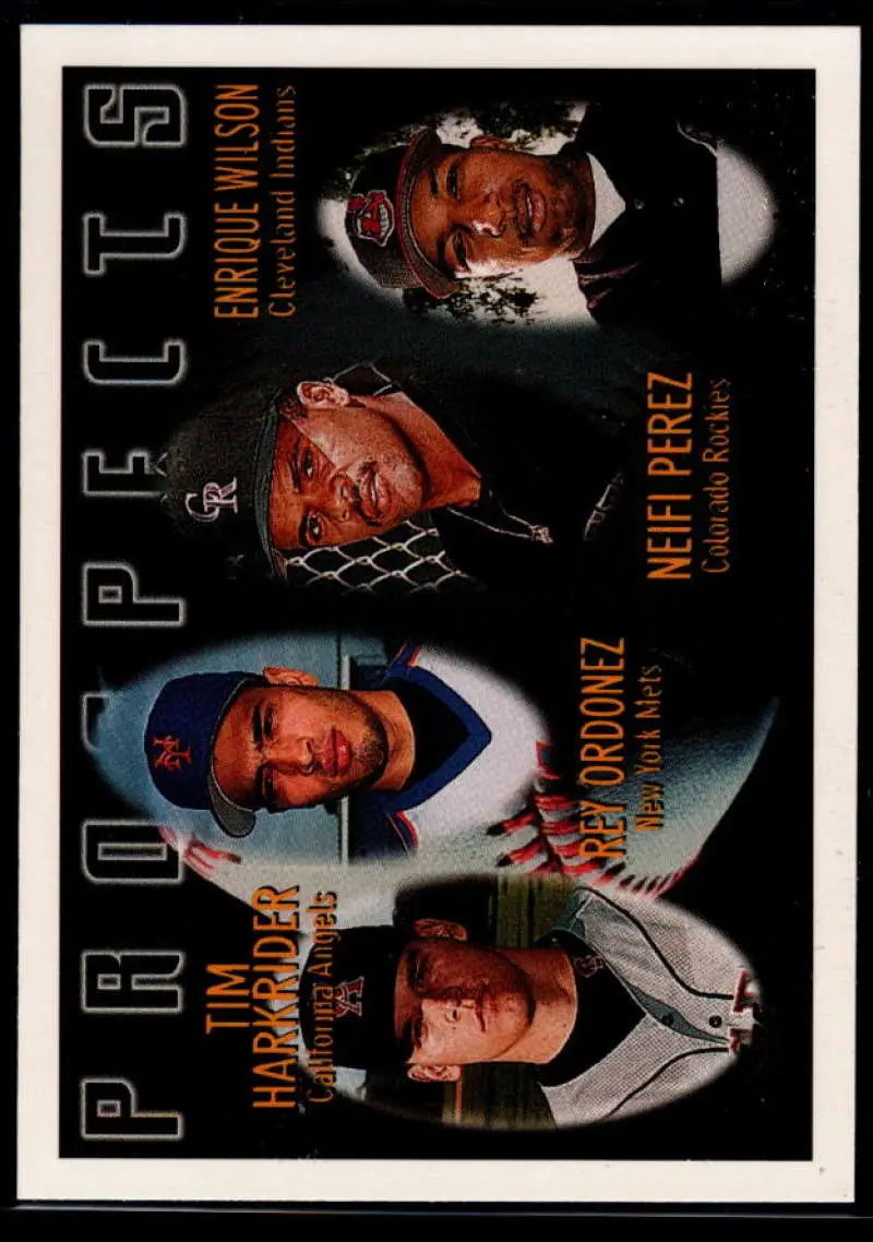 1996 Topps #427 Tim Harkrider/Rey Ordonez/Neifi Perez/Enrique Wilson NM-MT California Angels/New York Mets/Colorado