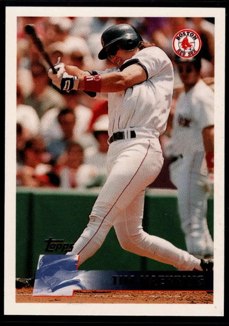 1996 Topps #63 Tim Naehring NM-MT Boston Red Sox Baseball Card - Baseball Card Single