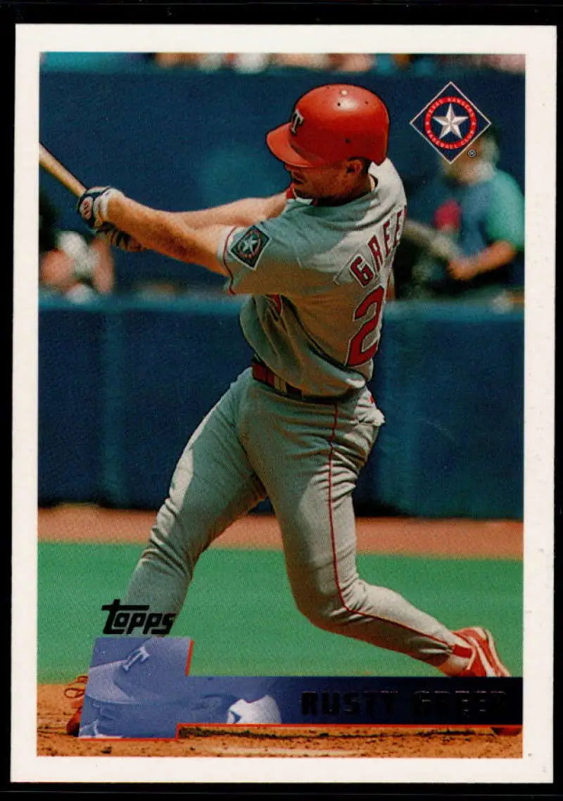 1996 Topps #87 Rusty Greer NM-MT Texas Rangers Baseball Card - Baseball Card Single