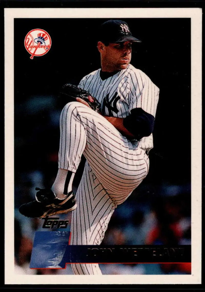 1996 Topps #95 John Wetteland NM-MT New York Yankees Baseball Card - Baseball Card Single