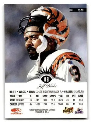 1997 Leaf #39 Jeff Blake - Football Card Single