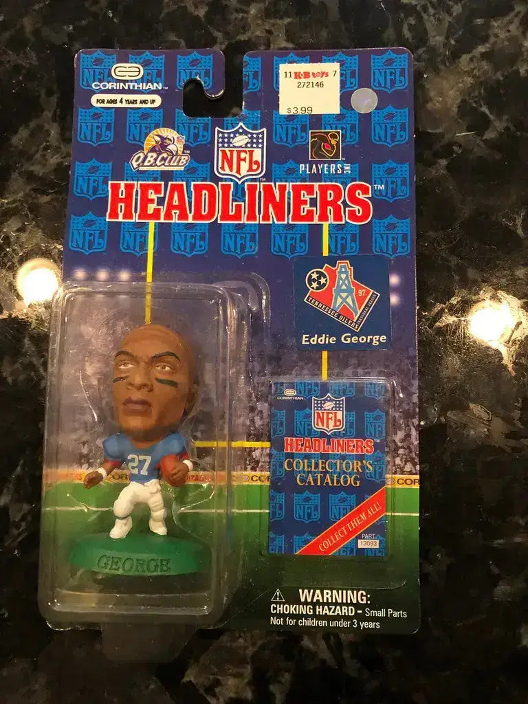 1997 NFL Headliners Eddie George Tennessee Oilers - Sports Memorabilia