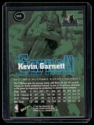 1997 SkyBox Premium Kevin Garnett #111 Basketball - Basketball Card Single