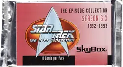 1997 Skybox Star Trek: TNG Season 6 Sealed Trading Card Pack - Star Trek Card Box