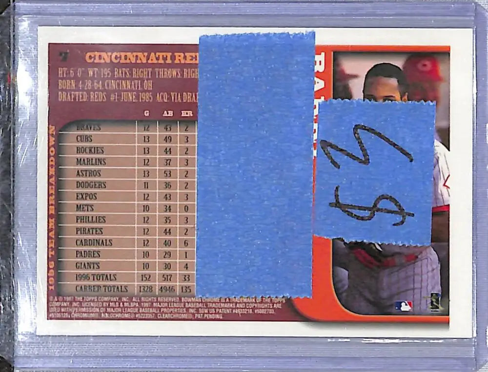 1997 Topps Chrome #7 Barry Larkin NM-MT Cincinnati Reds