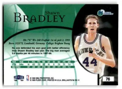 1998-99 Fleer Brilliants #76B Shawn Bradley - Basketball Card Single