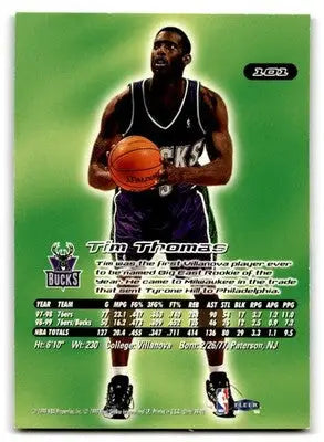 1999-00 Ultra #101 Tim Thomas - Basketball Card Single