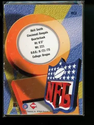 1999 Edge HoloGold Game Gear Akili Smith #RC3 Game Gear Football - Football Card Single