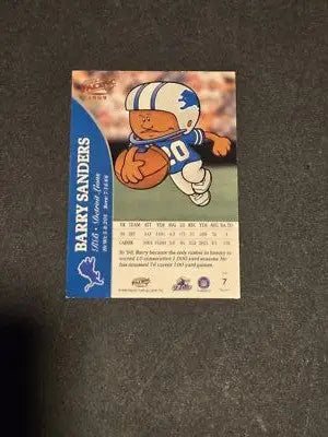 1999 Pacific Backyard Football #7 Barry Sanders - Football Card Single