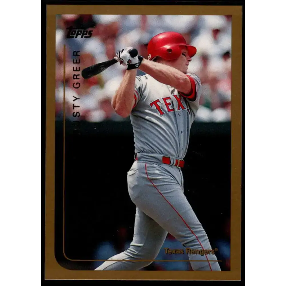 1999 Topps #128 Rusty Greer NM-MT Texas Rangers Baseball Card - Baseball Card Single