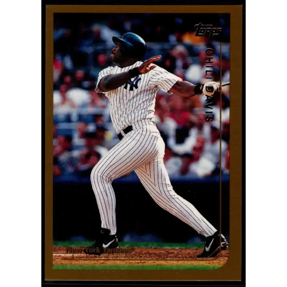 1999 Topps #347 Chili Davis NM-MT New York Yankees Baseball Card - Baseball Card Single