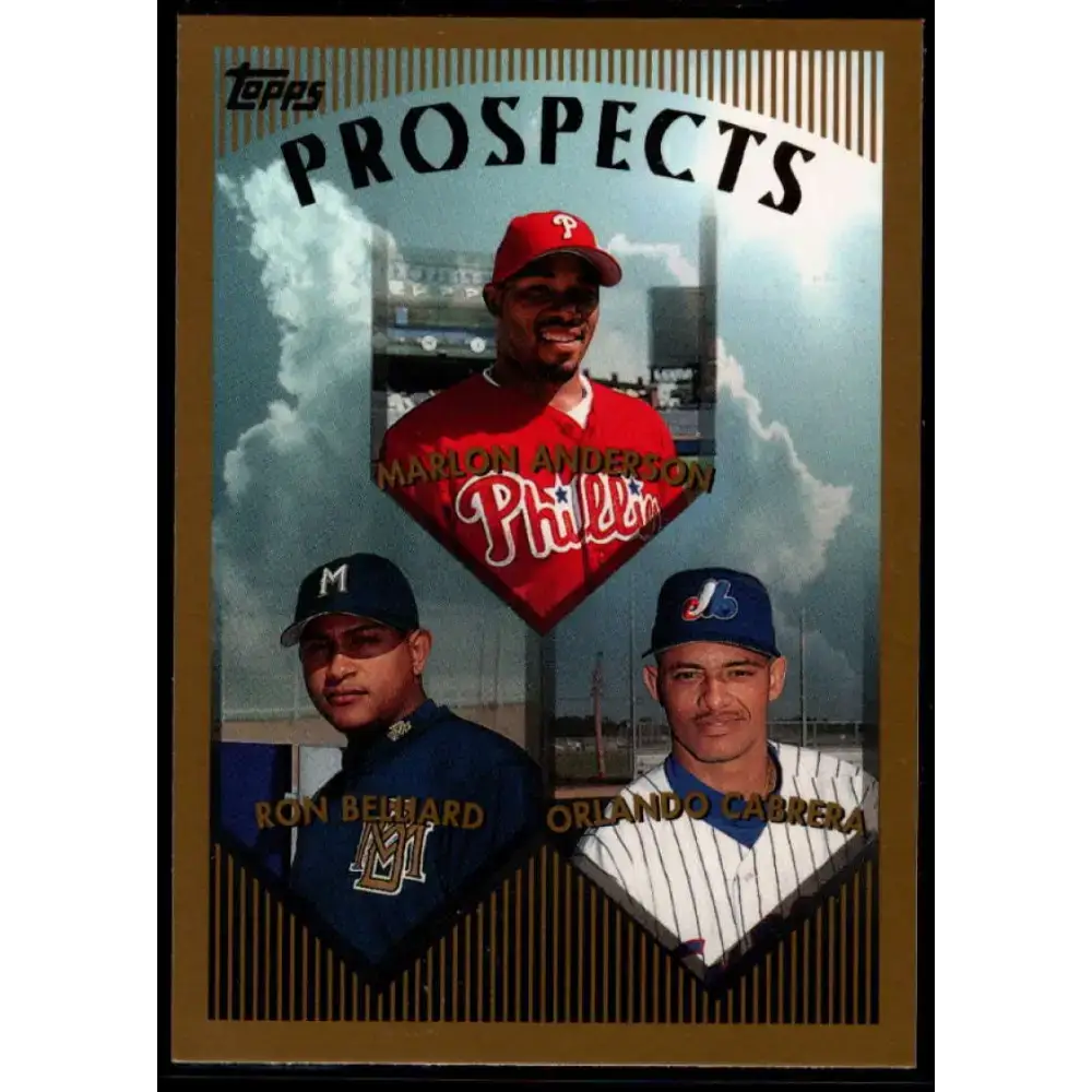 1999 Topps #427 Marlon Anderson/Ronnie Belliard/Orlando Cabrera NM-MT Philadelphia Phillies/Milwaukee Brewers/Montreal