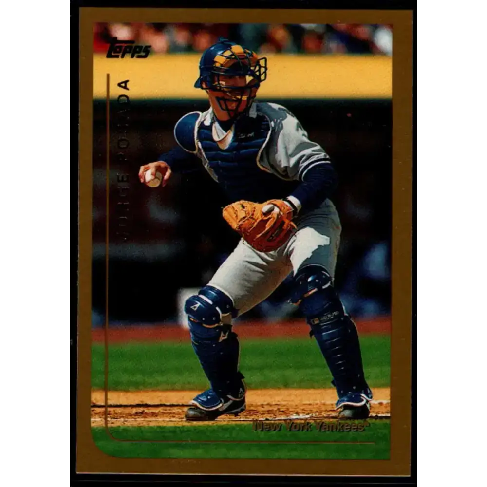 1999 Topps #43 Jorge Posada NM-MT New York Yankees Baseball Card - Baseball Card Single