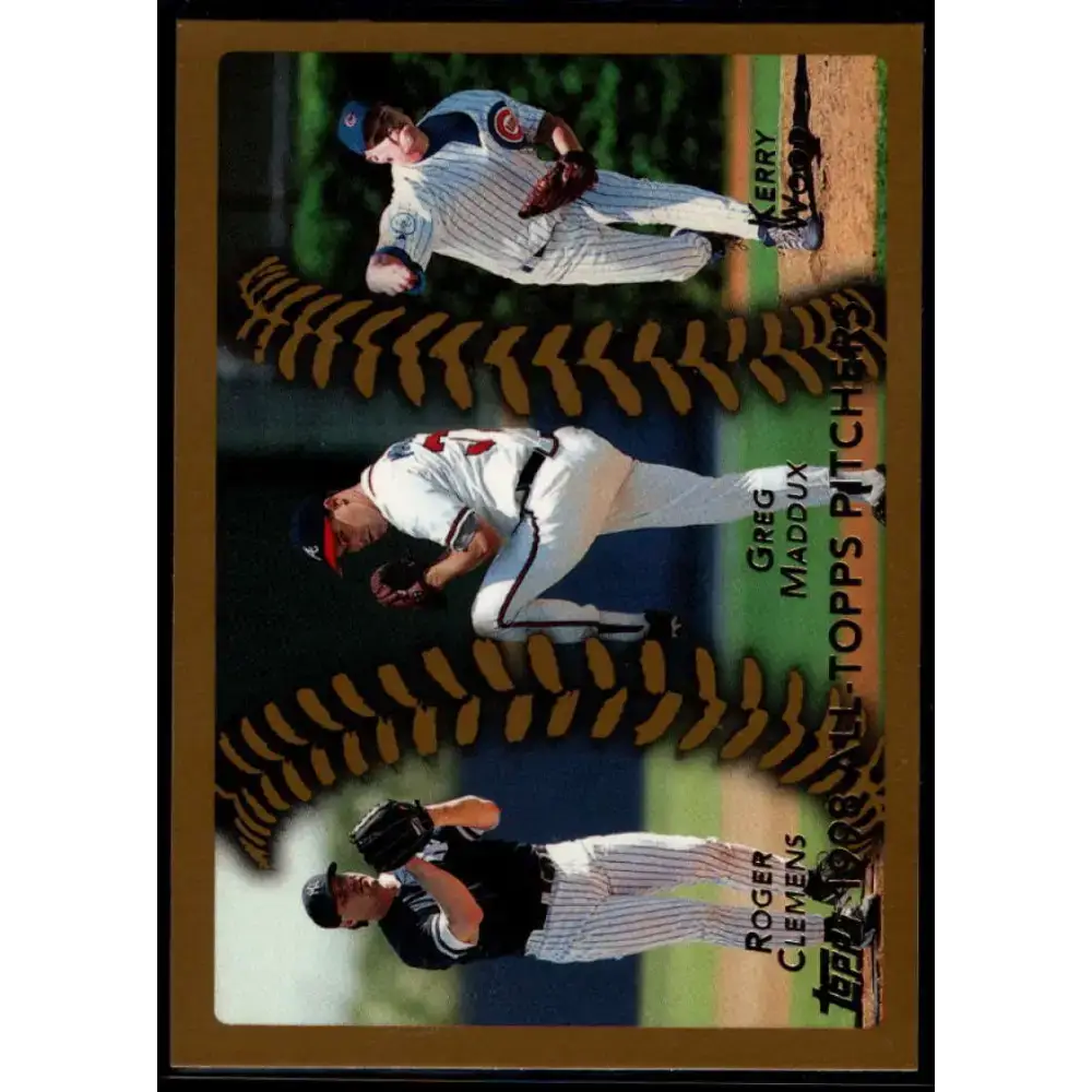 1999 Topps #460 Roger Clemens/Greg Maddux/Kerry Wood NM-MT New York Yankees/Atlanta Braves/Chicago Cubs Baseball Card