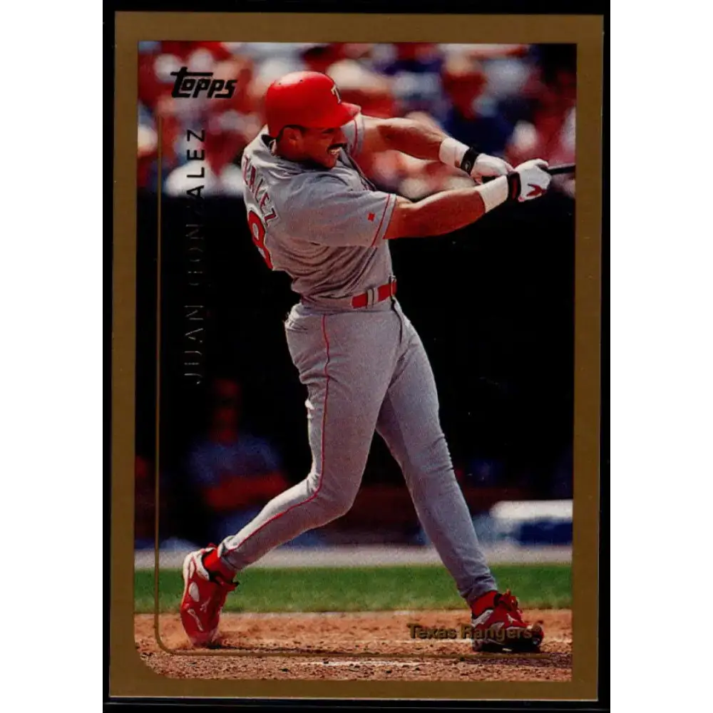 1999 Topps #50 Juan Gonzalez NM-MT Texas Rangers Baseball Card - Baseball Card Single