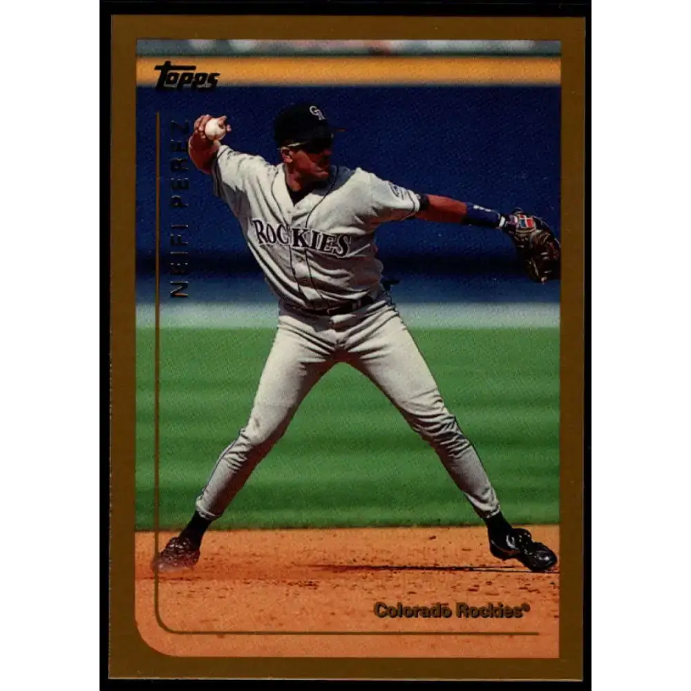 1999 Topps #97 Neifi Perez NM-MT Colorado Rockies Baseball Card - Baseball Card Single