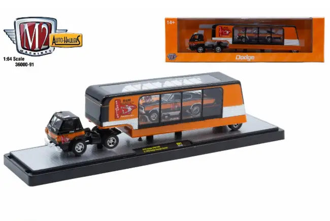 M2 Machines Auto Hauler 91 1970 Dodge L600 COE 1966 Dodge Charger Gasser - Collectibles
