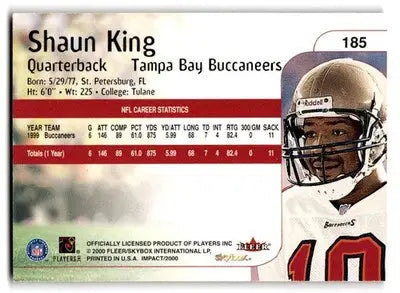 2000 Impact #185 Shaun King - Football Card Single
