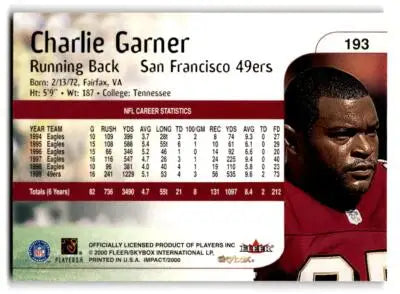2000 Impact #193 Charlie Garner - Football Card Single