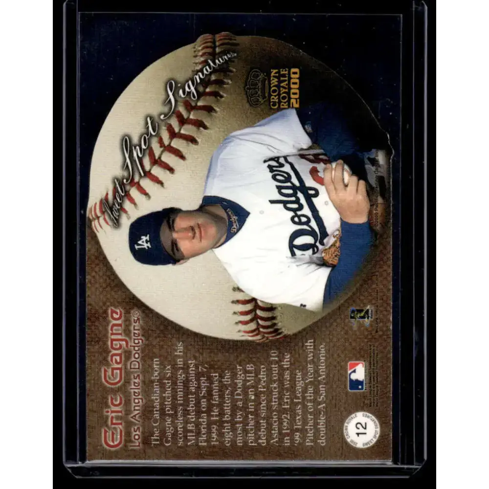 2000 Pacific Crown Royale #12 Eric Gagne St. Louis Cardinals NM-MT Auto Baseball Card - Baseball Card Single