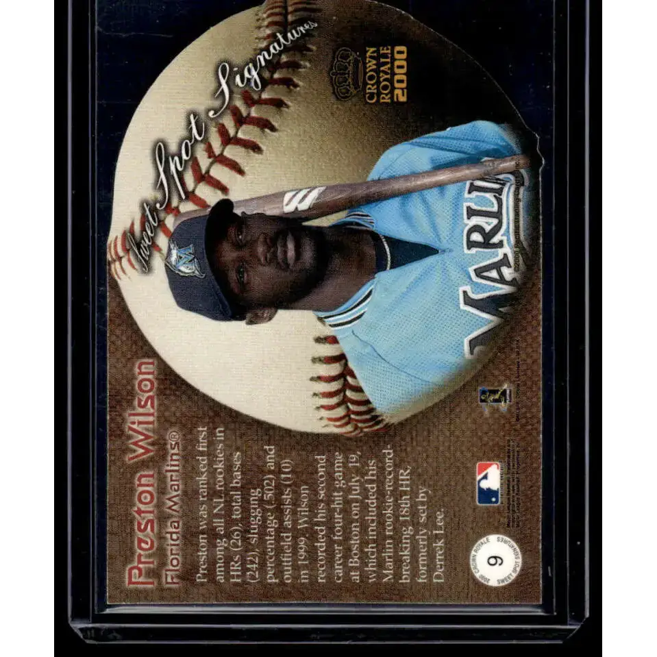 2000 Pacific Crown Royale #9 Preston Wilson Texas Rangers NM-MT Auto Baseball Card - Baseball Card Single