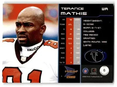 2000 Pacific Prism Prospects #6 Terance Mathis - Football Card Single