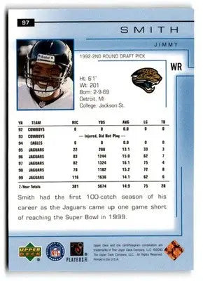 2000 Upper Deck #97 Jimmy Smith - Football Card Single