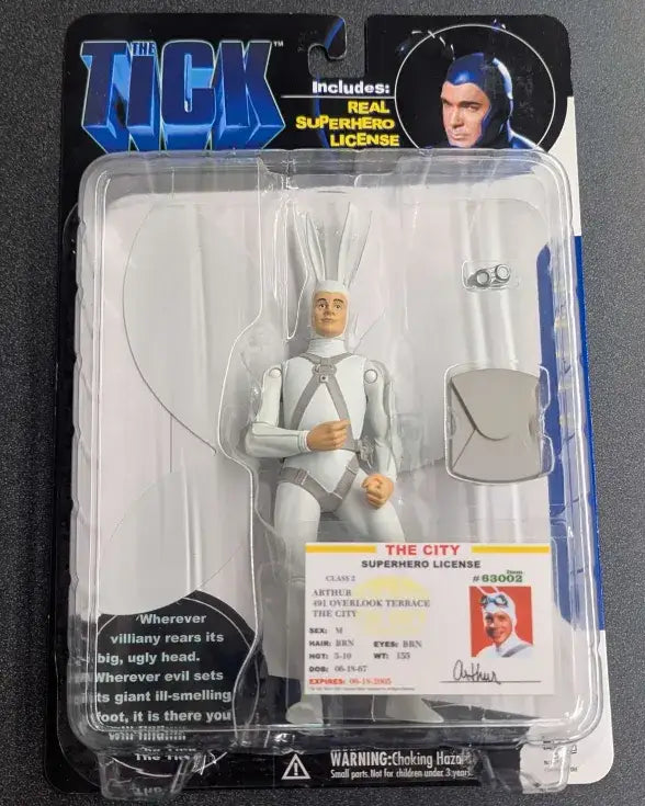 2001 N2 Toys The Tick: Arthur Action figure w/ Superhero License - Action Figure & Toy
