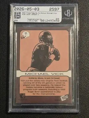 2001 Press Pass SE #OS1 Michael Vick Old School BGS 7.5 - Football Card Single