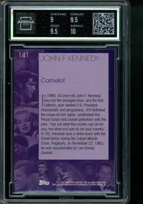 2001 Topps American Pie John F. Kennedy #141 Arena Club 9.5 - Non-Sports Card Single