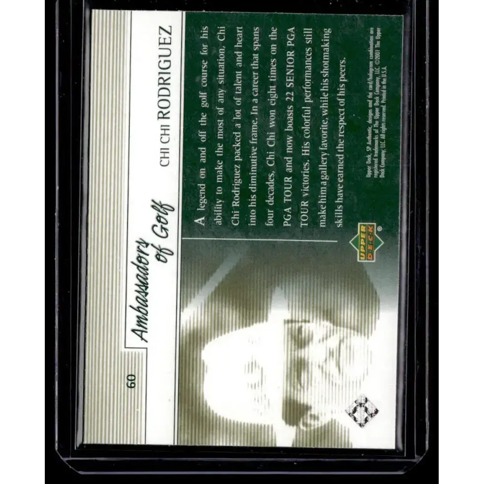 2001 Upper Deck SP Authentic Preview #60 Chi Chi Rodriguez NM-MT Golf Card - Other