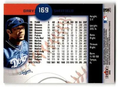2002 Fleer Triple Crown #169 Gary Sheffield - Baseball Card Single
