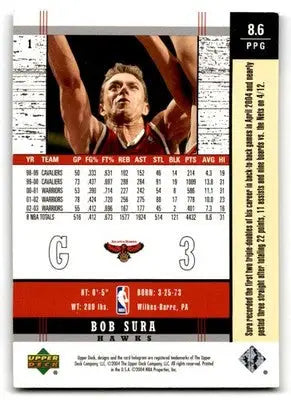 2003-04 Upper Deck Legends #1 Bob Sura - Basketball Card Single