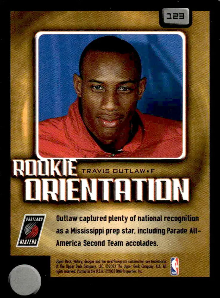 2003-04 Upper Deck Victory #123 Travis Outlaw - Basketball Card Single