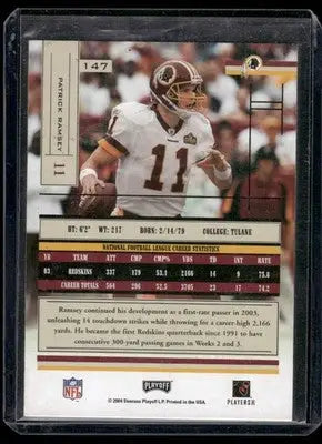 2004 Playoff Patrick Ramsey #147 Football - Football Card Single