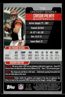 2005 Bowman Chrome #75 Carson Palmer - Football Card Single