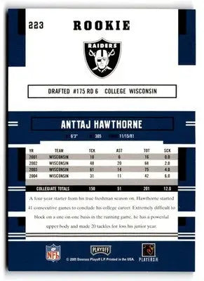 2005 Playoff Prestige #223 Anttaj Hawthorne - Football Card Single