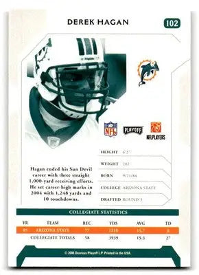 2006 Playoff NFL Playoffs #102 Derek Hagan - Football Card Single