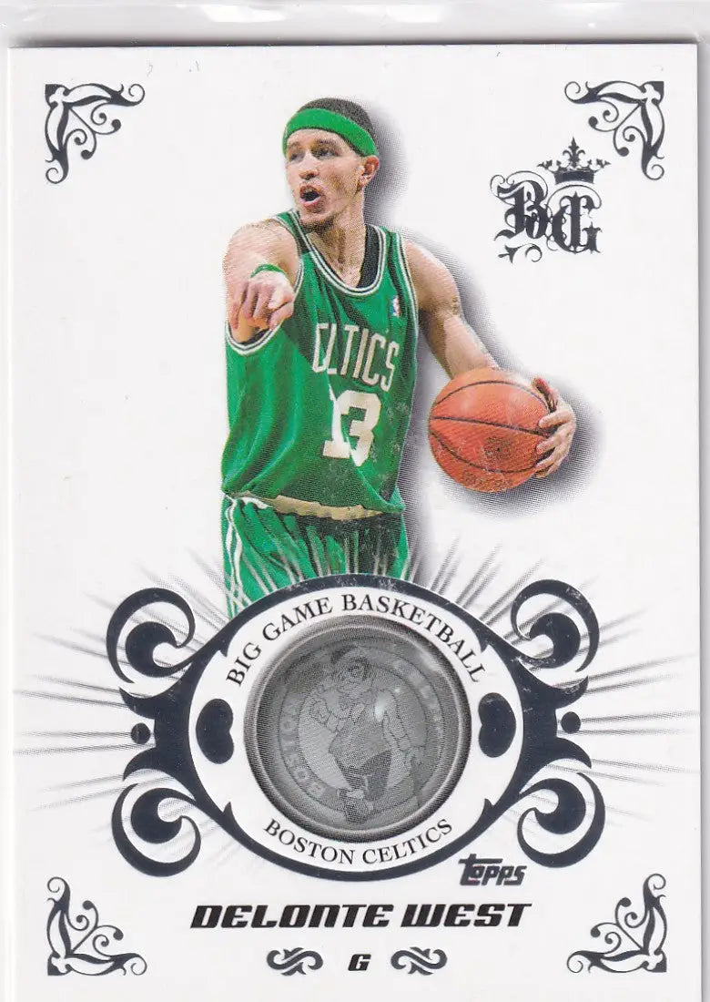 2006 TOPPS #40 DELONTE WEST 54/269- BOSTON CELTICS - Basketball Card Single