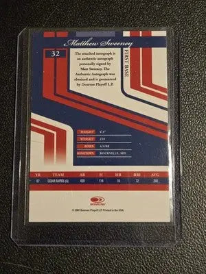 2007 Donruss Elite Extra Edition M.Sweeney Signature Turn of the Century #/500 - Baseball Card Single
