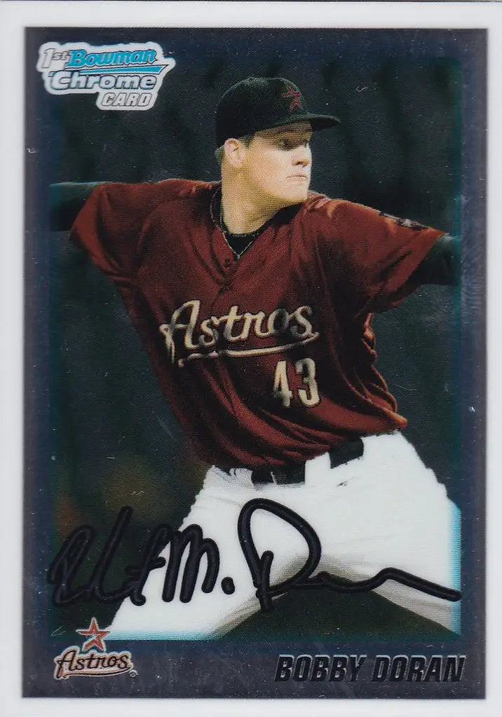 2010 Bowman Chrome #BDPP34 Bobby Doran Houston Astros - Baseball Card Single