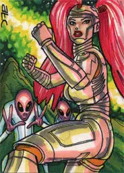 2011 5finity Galaxgals Eradication Adam Cleveland Sketch Card Ver. 2 - Other