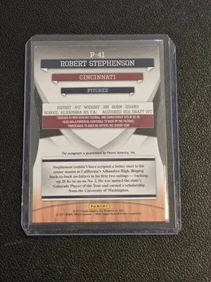 2011 Donruss Elite Extra Edition R.Stephenson Emerald Signature Die Cut #/25 - Baseball Card Single