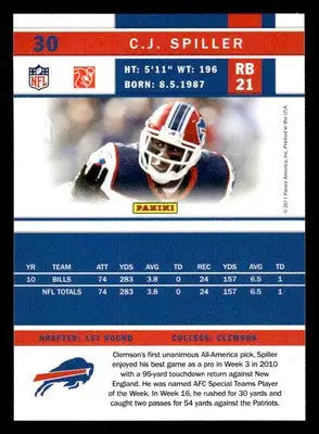 2011 Score #30 C.J. Spiller - Football Card Single
