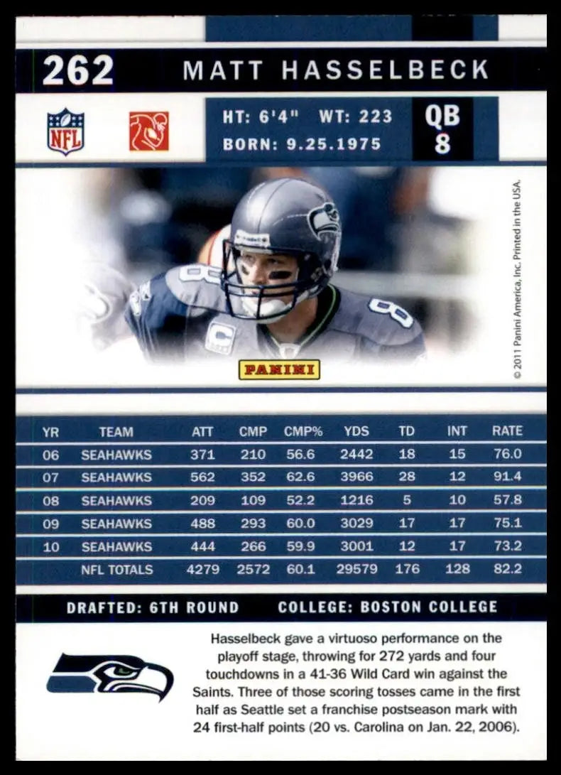 2011 Score - Matt Hasselbeck #262