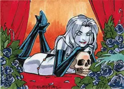 2012 5finity Lady Death Sketch Series Two Sketch Card by Mel Celestial V2 - Other
