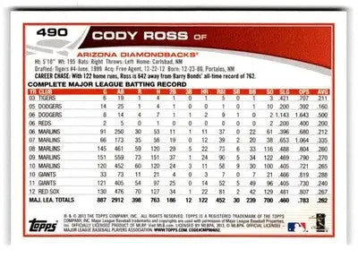 2013 Topps #490 Cody Ross - Baseball Card Single