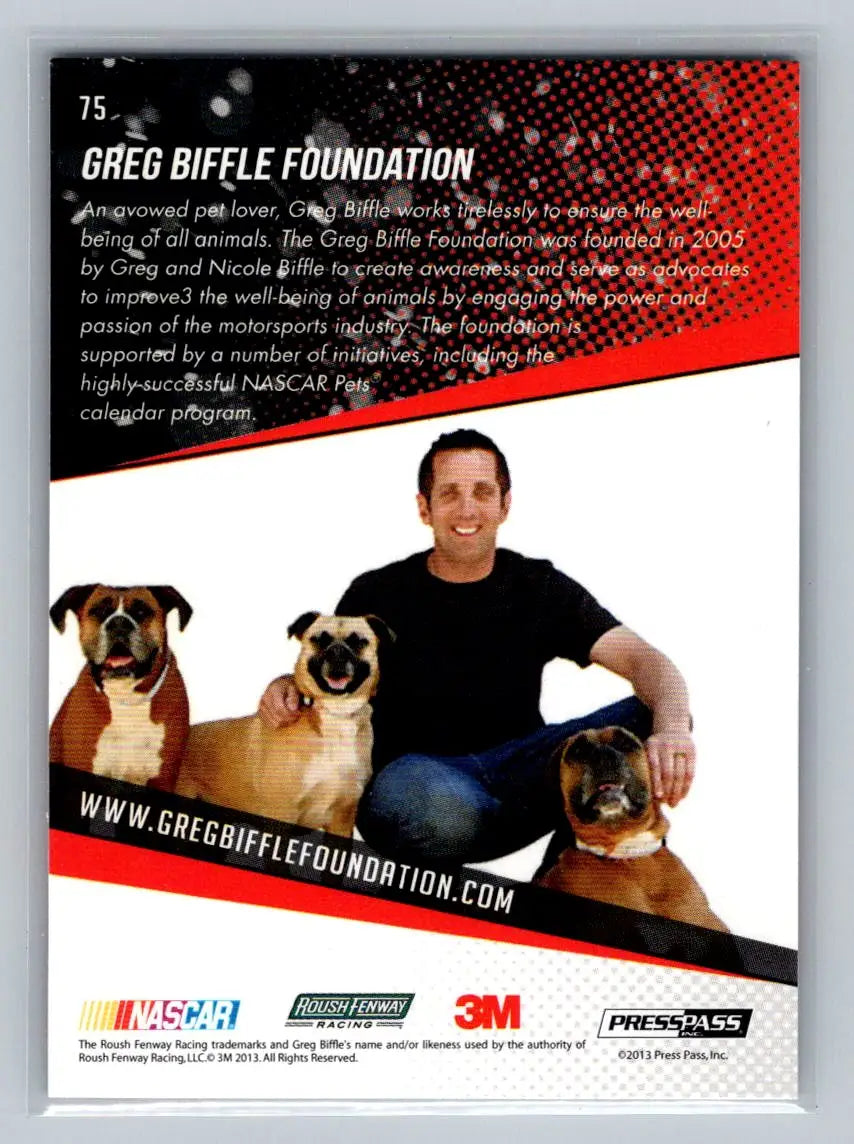 2014 Press Pass #75 Greg Biffle Roush Fenway Racing - Racing Card Single