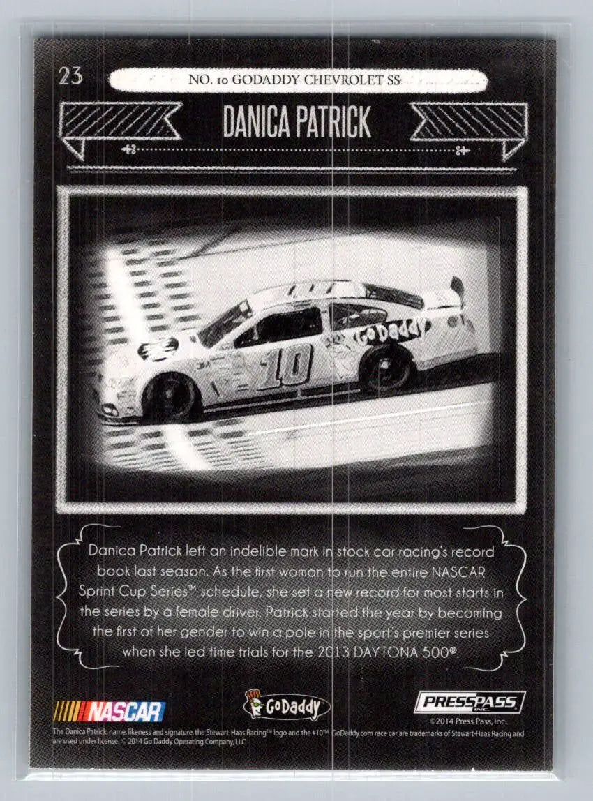 2014 Press Pass Total Memorabilia #23 Danica Patrick Stewart-Haas Racing - Racing Card Single